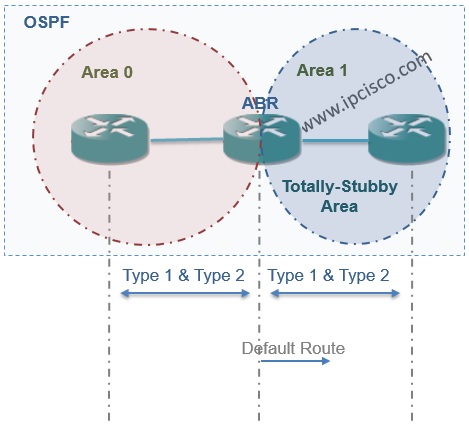 OSPF Totally-Stubby Area with Accepted LSAs