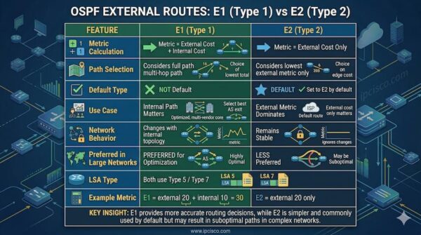 What are OSPF External Routes? E1 & E2 Explained with Config!
