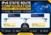 IPv6 Static Route Configuration on Cisco IOS with IPv6 default route example