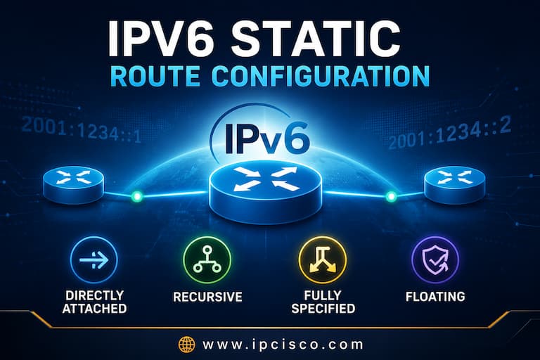 IPv6 Static Route Configuration on Cisco Routers