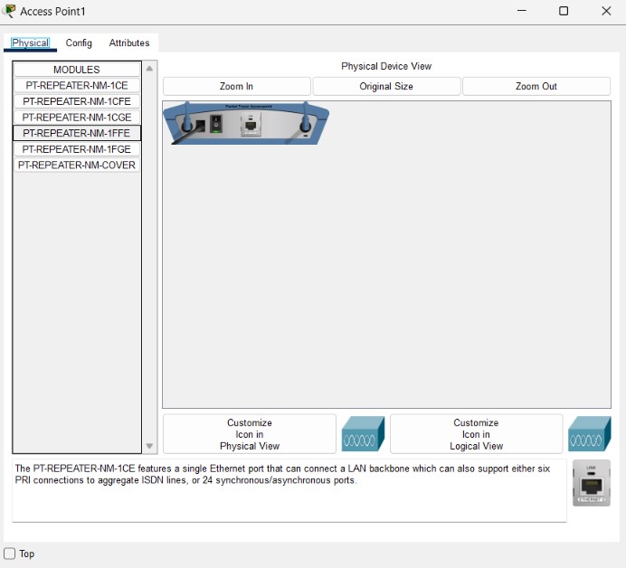 Wireless Access Point on Packet Tracer