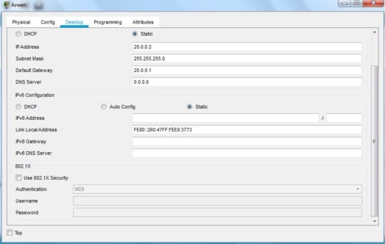 Cisco RADIUS Server Configuration on Packet Tracer ⋆