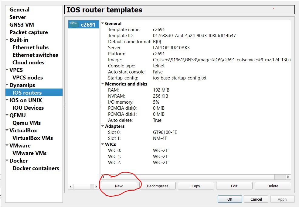 cisco ios gns3