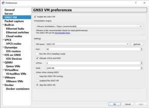 gns3 vmware setup