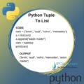 Python Tuple to List | How to Convert Python Tuple To Python List⋆ IpCisco