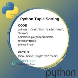 Python Tuple Sort | How to Sort Python Tuples? | Sorting Tuples ⋆ IpCisco