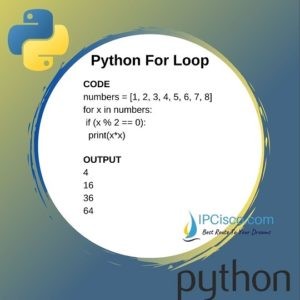 Python For Loop | How To Use Python For Loops? | For Loops ⋆ IpCisco