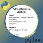 Python List Remove | Python Remove Method | Remove List Item⋆ IpCisco