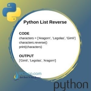 Python List Reverse | How to Print The Reverse of a List? ⋆ IpCisco