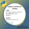 Python List Sort | How To Sort Lists? | Sort & Reverse Methods ⋆ IpCisco
