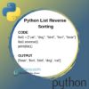 Python List Sort | How To Sort Lists? | Sort & Reverse Methods ⋆ IpCisco