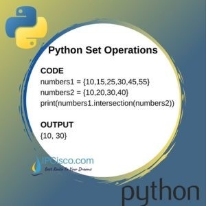 Python Set Intersection | Python Intersection Method | & Operator⋆ IpCisco