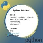 Python Set Methods | Add | Discard | Union | Difference | Copy ⋆ IpCisco