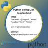 Python String Concatenation | Plus (+) Operator | Join Method