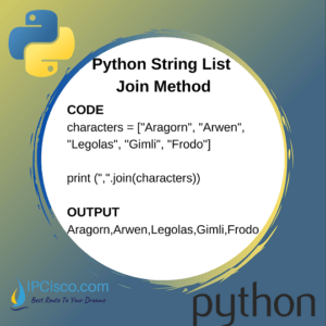 Python String Concatenation | Plus (+) Operator | Join Method IpCisco