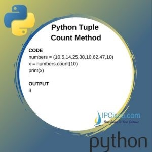 Python Tuple Methods | IPython Index Method | Count Method ⋆ IpCisco