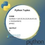 Python Tuples | How to use Tuples in Python? | Tuple Examples ⋆ IpCisco