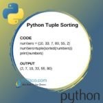 Python Tuple Sort | How to Sort Python Tuples? | Sorting Tuples ⋆ IpCisco