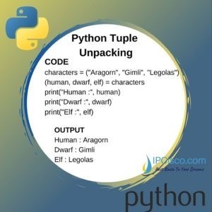 Python Tuple Unpacking | Extract The Values Back Into Variables ⋆ IpCisco