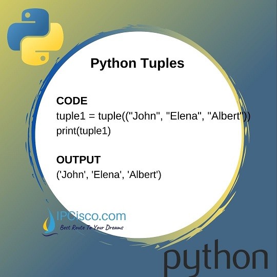 Python Tuples | How to use Tuples in Python? | Tuple Examples ⋆ IpCisco