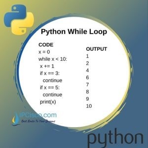 Python While Loop | How to Use While Loops?| Continue | Break ⋆ IpCisco