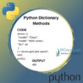Python Dictionary Methods | get() | keys() | values() | items() etc. ⋆