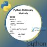 Python Dictionary Methods | get() | keys() | values() | items() etc. ⋆