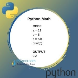 Python Math Functions | Built-in Math Function | Math Module ⋆ IpCisco