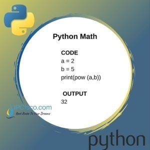 Python Math Functions | Built-in Math Function | Math Module ⋆ IpCisco