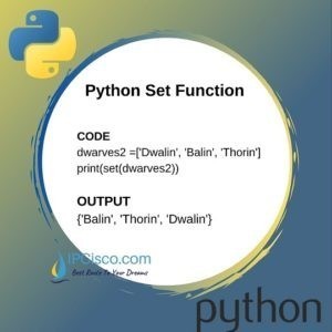 Python Set Function | How to Create Set With Set Function? ⋆ IpCisco