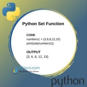 Python Set Function | How to Create Set With Set Function? ⋆ IpCisco