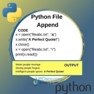 Python File Write | How to Write a File | FREE Python⋆ IpCisco