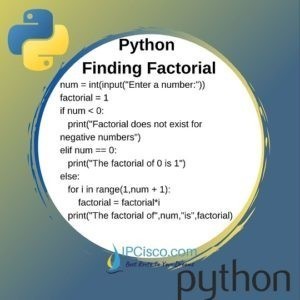 Python Finding Factorial Example ⋆ IpCisco