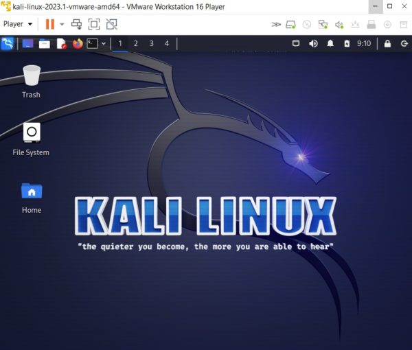 kali linux download for vmware workstation