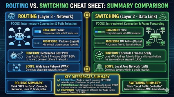 What Are The Key Differences Between Routing and Switching?
