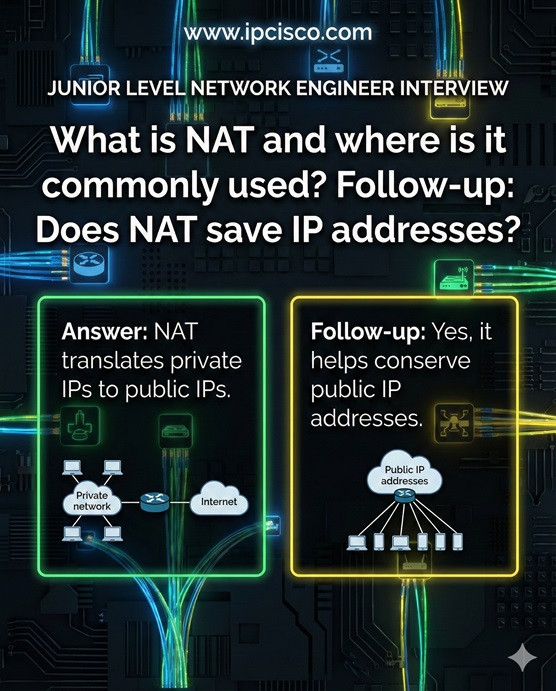 Junior Network Engineer Interview Question what is NAT