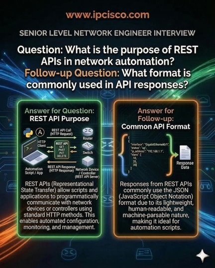 REST API questions senior network engineer interview questions and answers