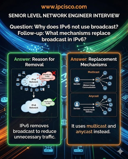 Senior network engineer interview questions about IPv6