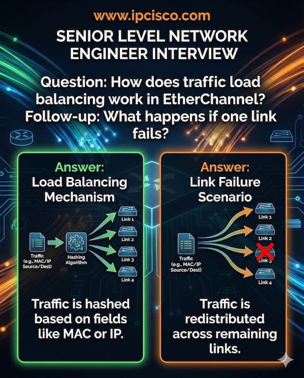 Senior network engineer load balancing questions on interviews