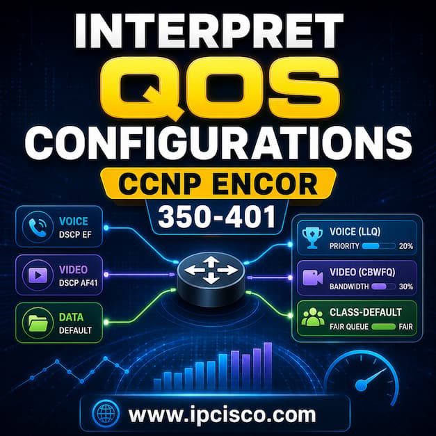 interpret qos configurations cisco ccnp encor 350-401