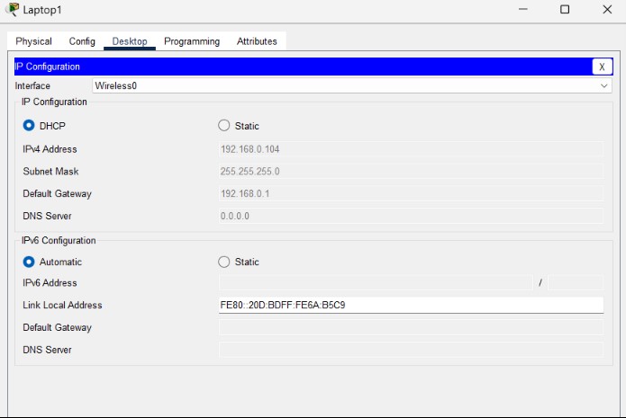 client configuration for wlan configuration wpa2 psk