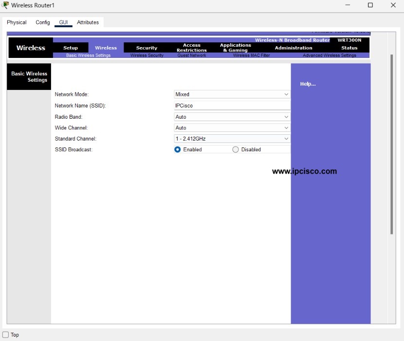 wireless outer gui ssid configuratio, WLAN SSID GUI Configuration