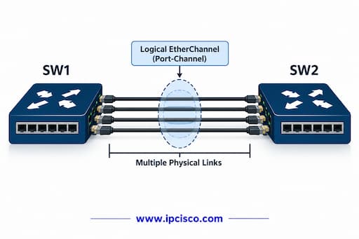 etherchannel question example ccnp encor