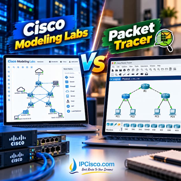 Cisco modeling labs versus packet tracer comparison table