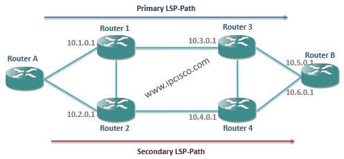 Strict Path, primary path, secondary path,MPLS Recovery