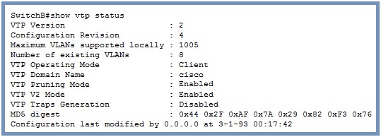 cisco show vtp status command