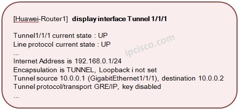 huawei-gre-configuration